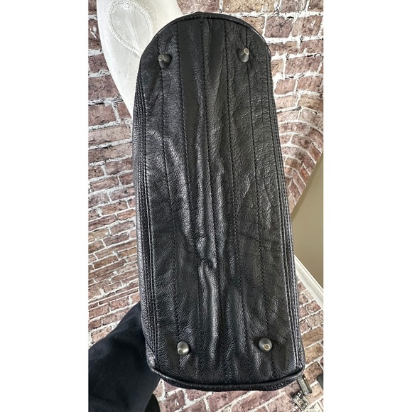 Liebeskind Berlin Black Leather Shoulder Bag Top Handle Satchel Bag - Picture 5 of 16